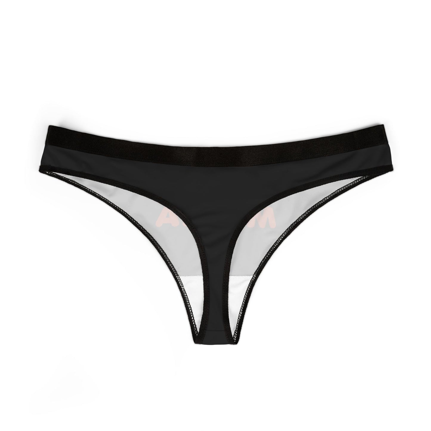 Sugar Mama - Black - Women's Thongs (AOP)