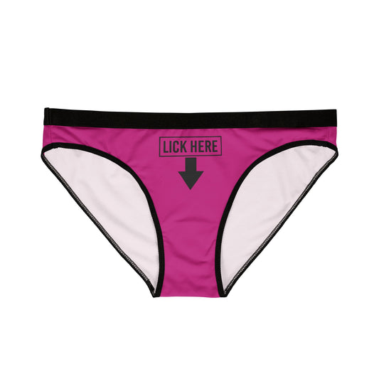 Lick Here - Pink - Women's Underwear (AOP)