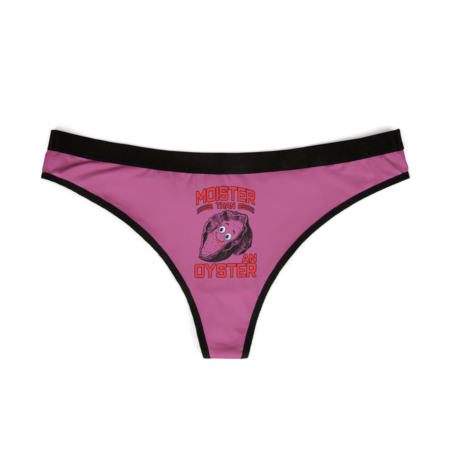 Moister Than An Oyster - Light Pink - Women's Thongs (AOP)