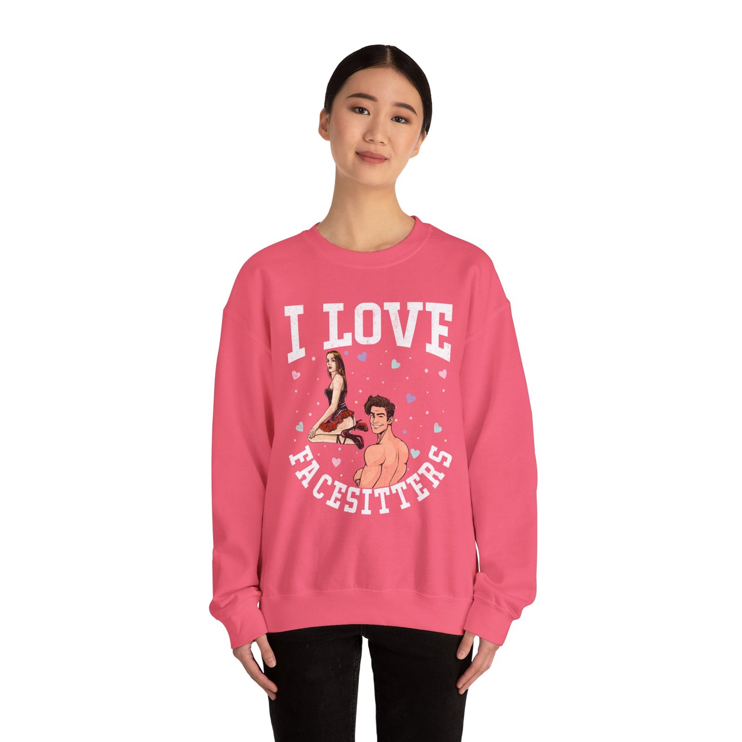 I Love Facesitters - Unisex Heavy Blend™ Crewneck Sweatshirt