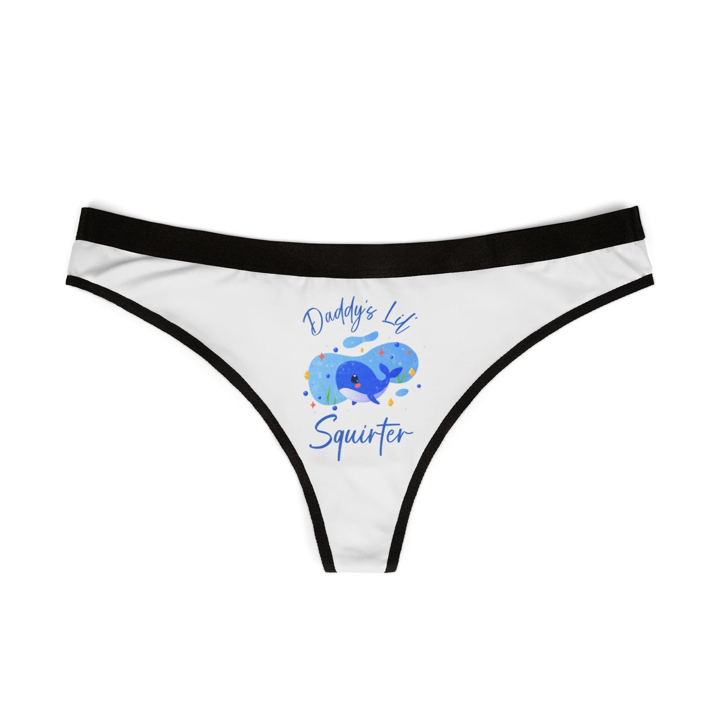 Daddy's Lil Squirter - Women's Thongs (AOP)