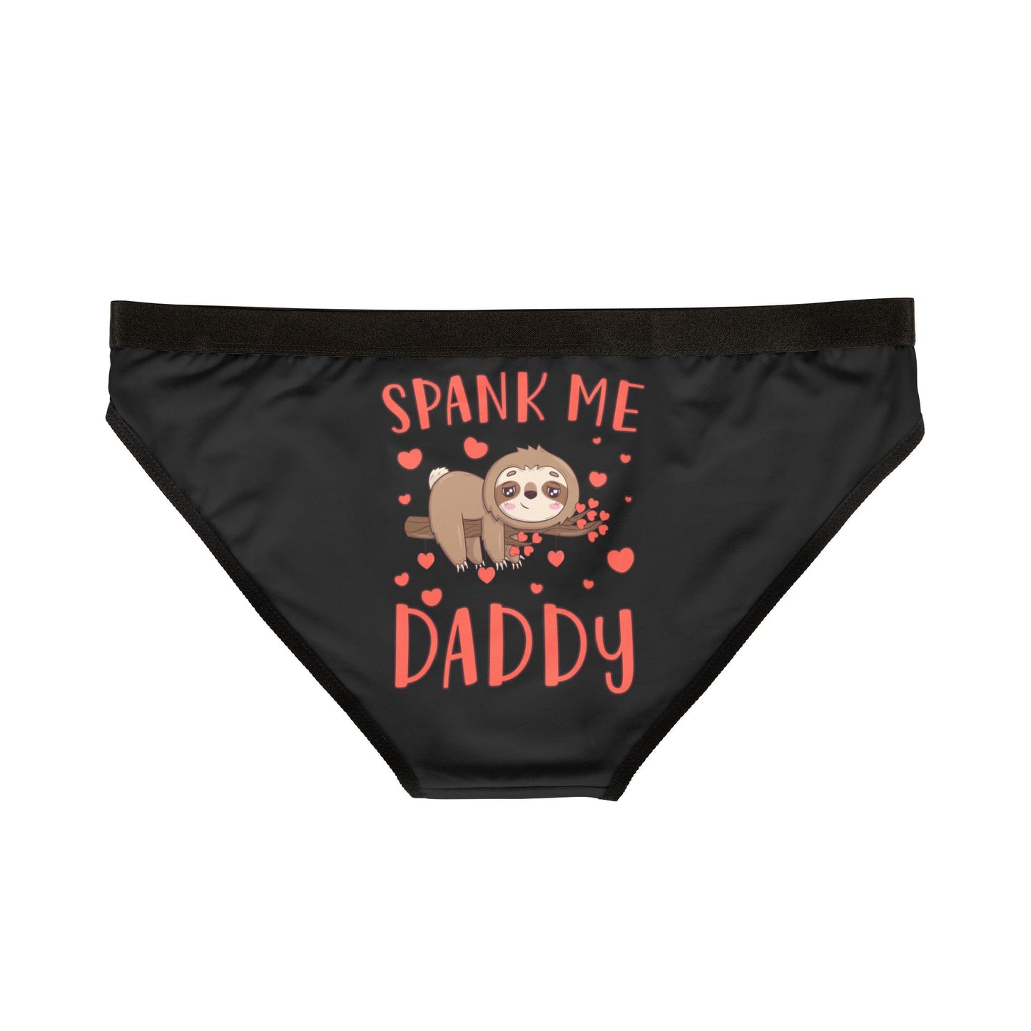 Spank Me Daddy - Black - Rear- Women's Underwear (AOP)
