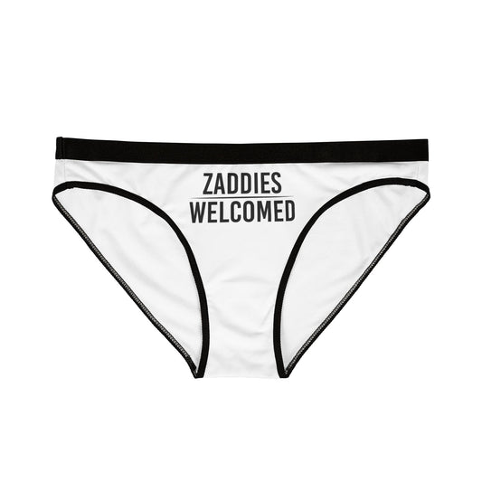 Zaddies Welcomed - White - Women's Underwear (AOP)