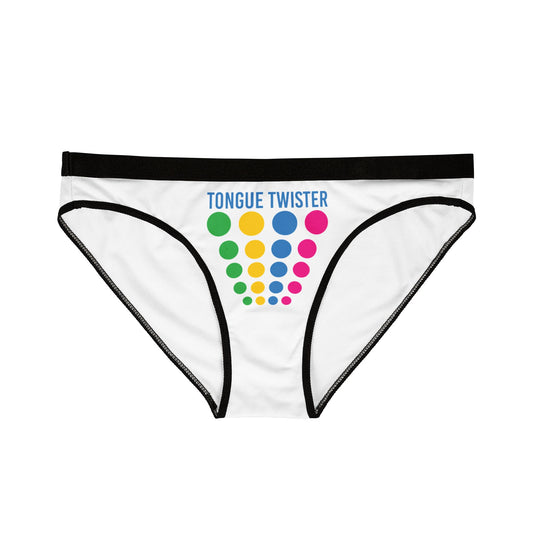 Tongue Twister - White - Women's Underwear (AOP)