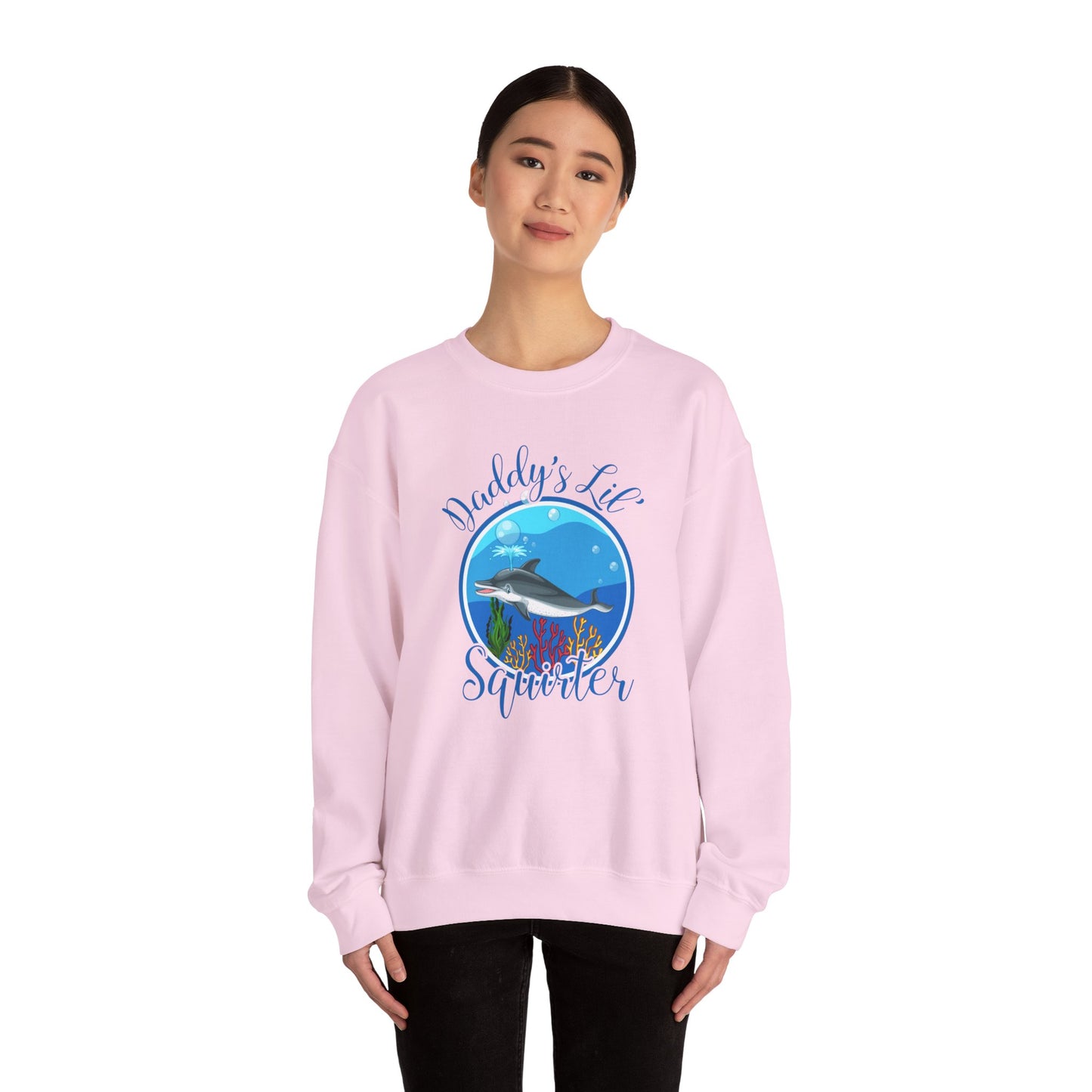 Daddy's Lil' Squirter - Unisex Heavy Blend™ Crewneck Sweatshirt