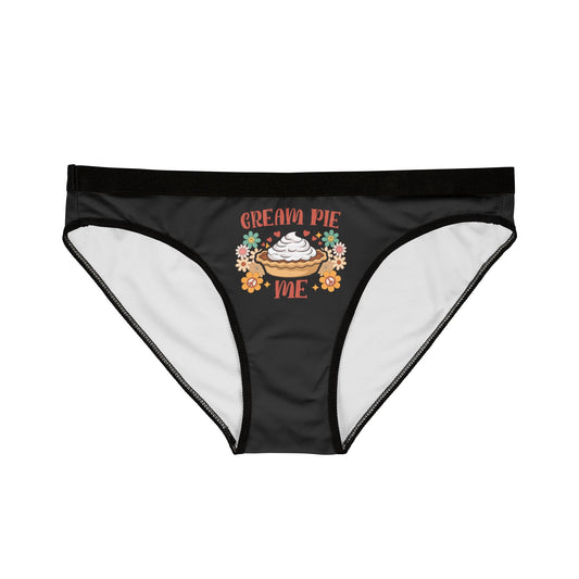Cream Pie Me - Black - Women's Underwear (AOP)