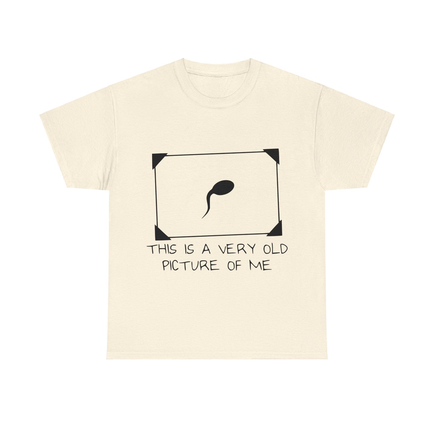 This Is A Very Old Picture Of Me - Funny Unisex Heavy Cotton Tee