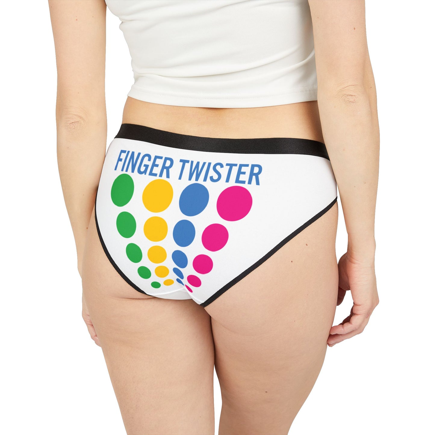 Finger Twister - White - Women's Underwear (AOP)