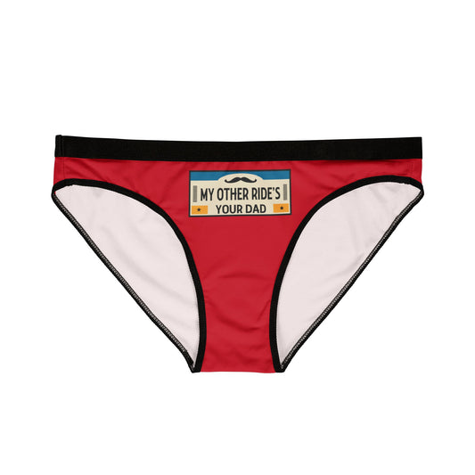 My Other Ride's Your Dad - Red - Women's Underwear (AOP)