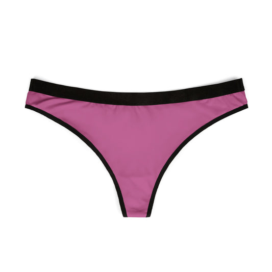 I Look Better Bent Over - Light Pink - Women's Thongs (AOP)