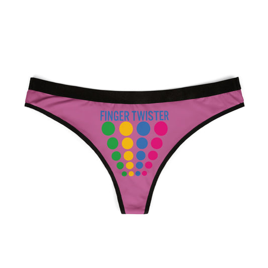 Finger Twister - Light Pink - Women's Thongs (AOP)