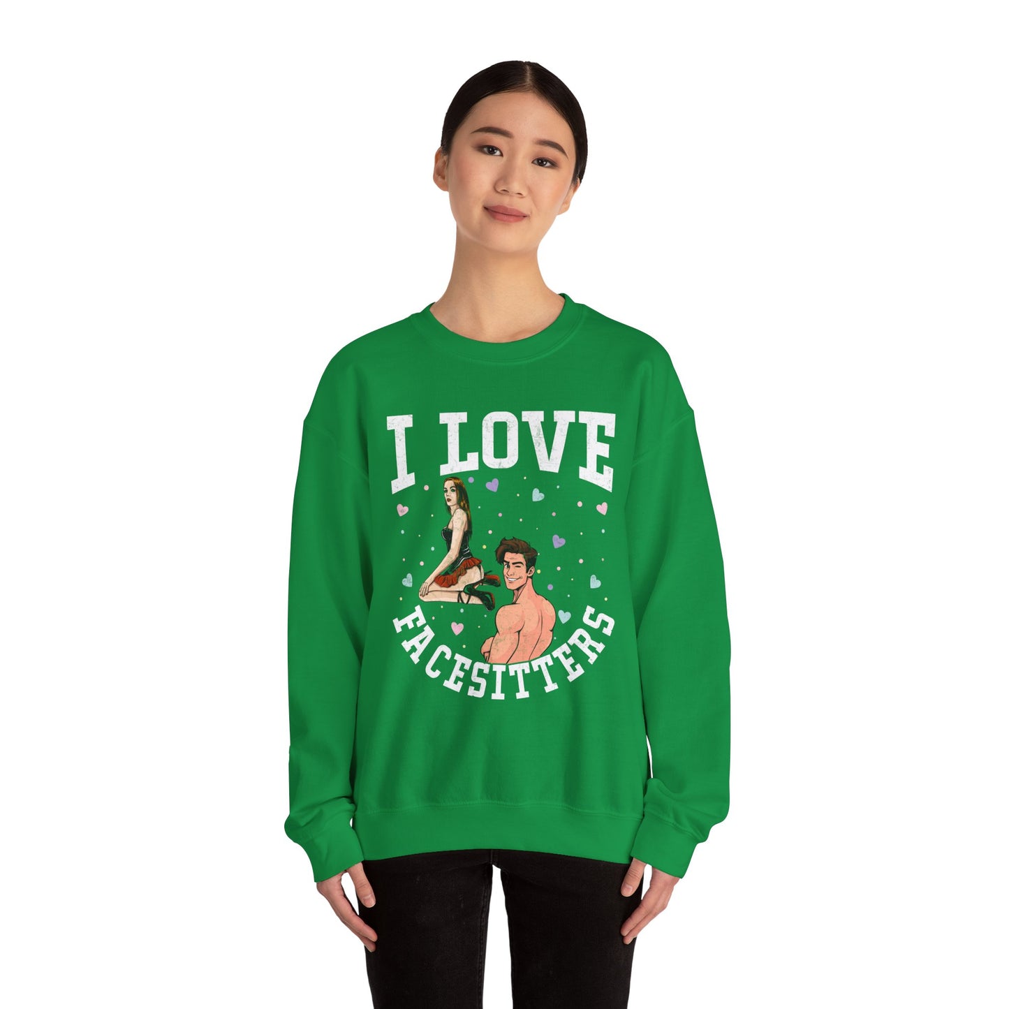 I Love Facesitters - Unisex Heavy Blend™ Crewneck Sweatshirt