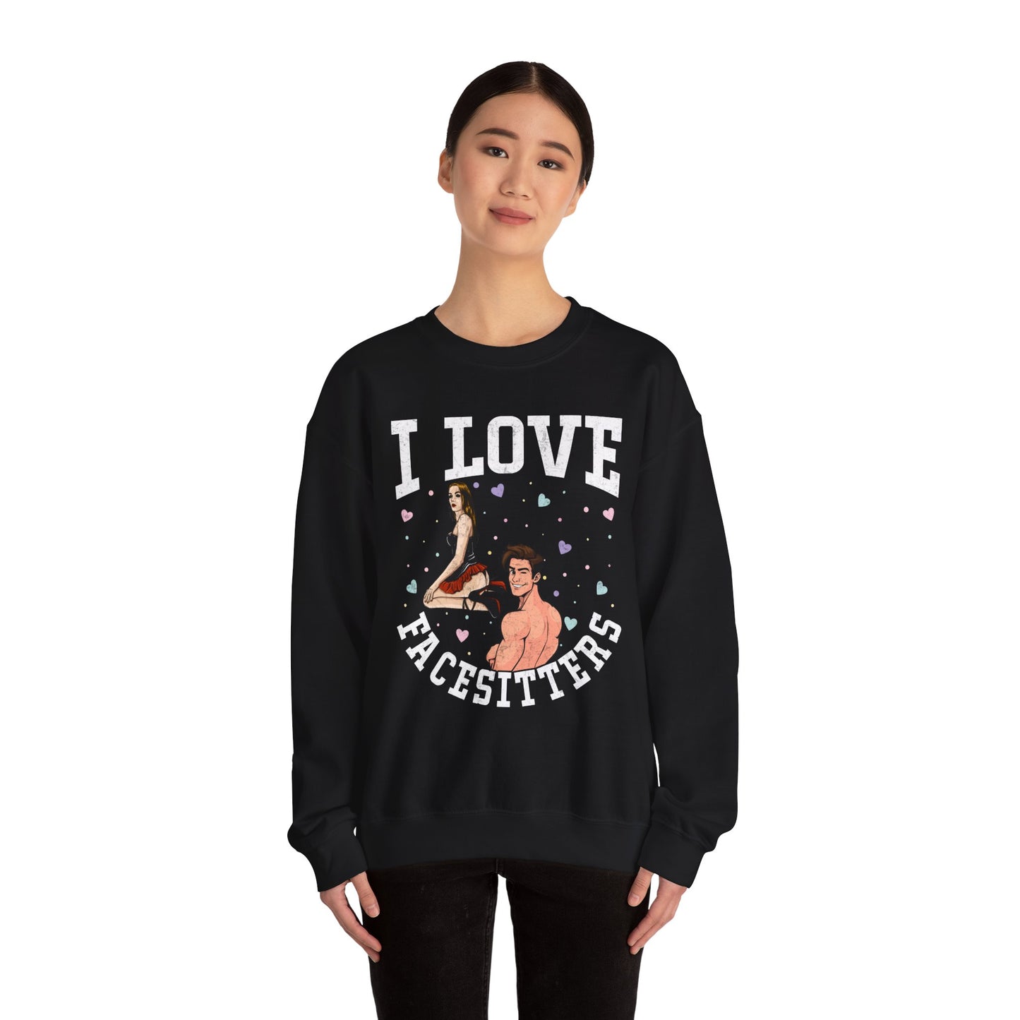 I Love Facesitters - Unisex Heavy Blend™ Crewneck Sweatshirt