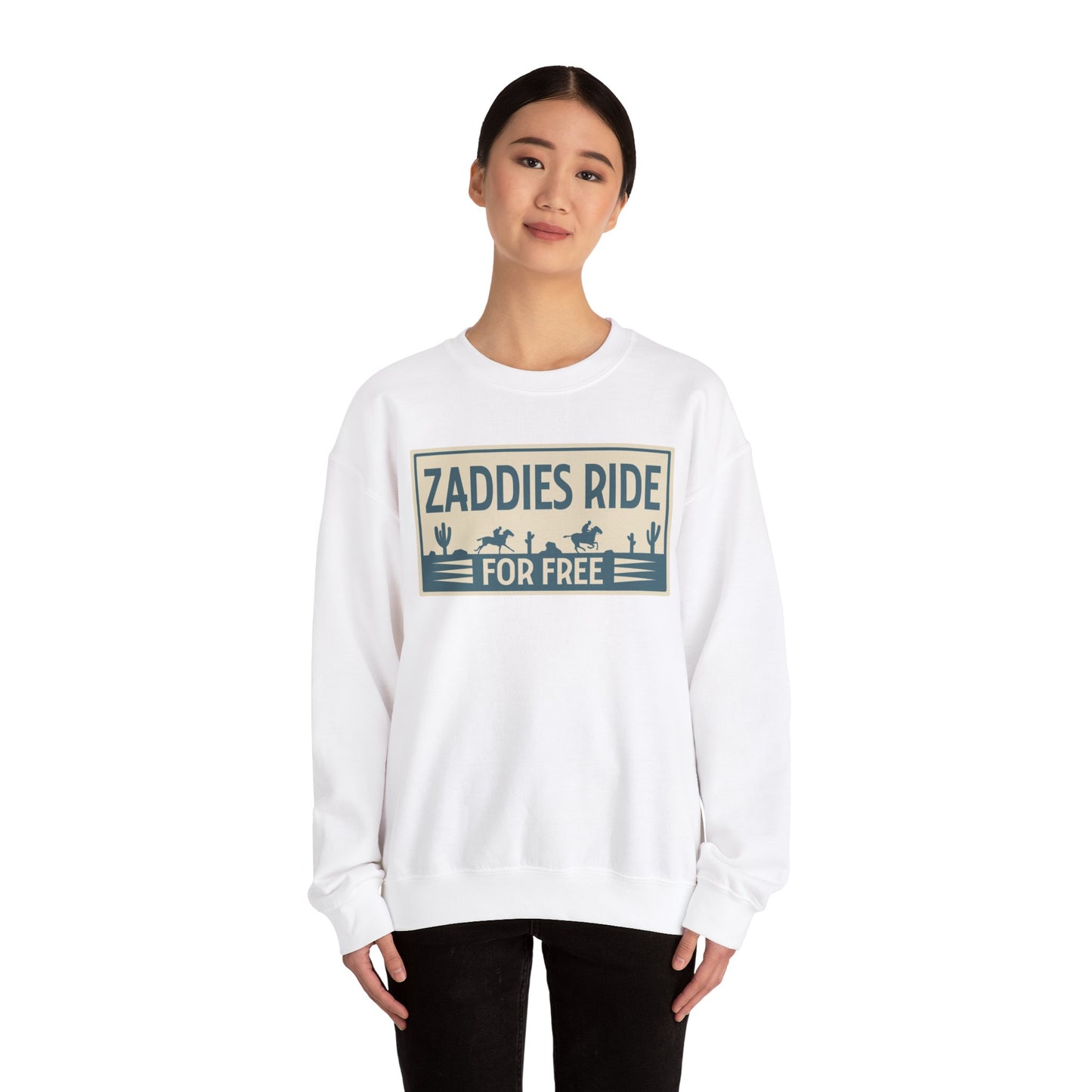 Zaddies Ride For Free - Unisex Heavy Blend™ Crewneck Sweatshirt