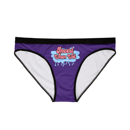 Insert When Wet - Purple - Women's Underwear (AOP)