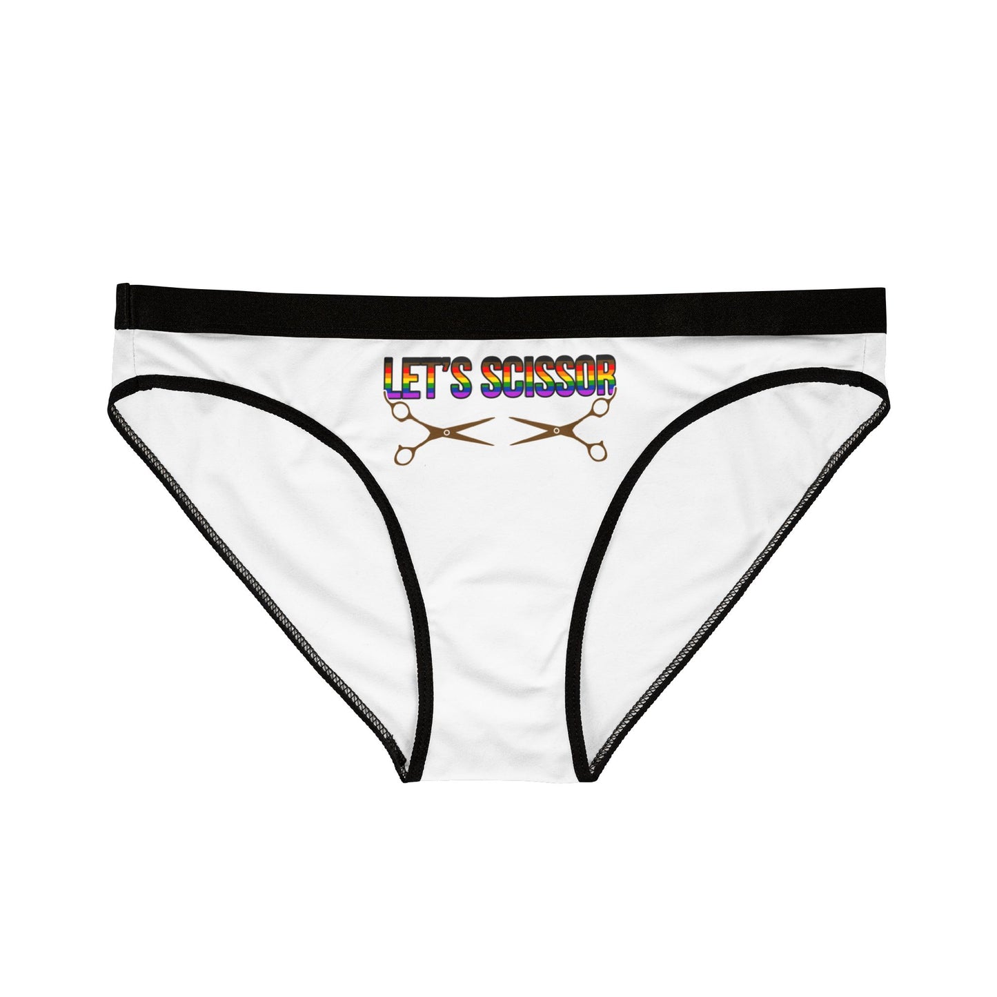 Let's Scissor - White - Women's Underwear (AOP)