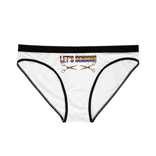 Let's Scissor - White - Women's Underwear (AOP)