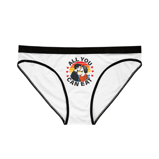 All You Can Eat - White - Women's Underwear (AOP)