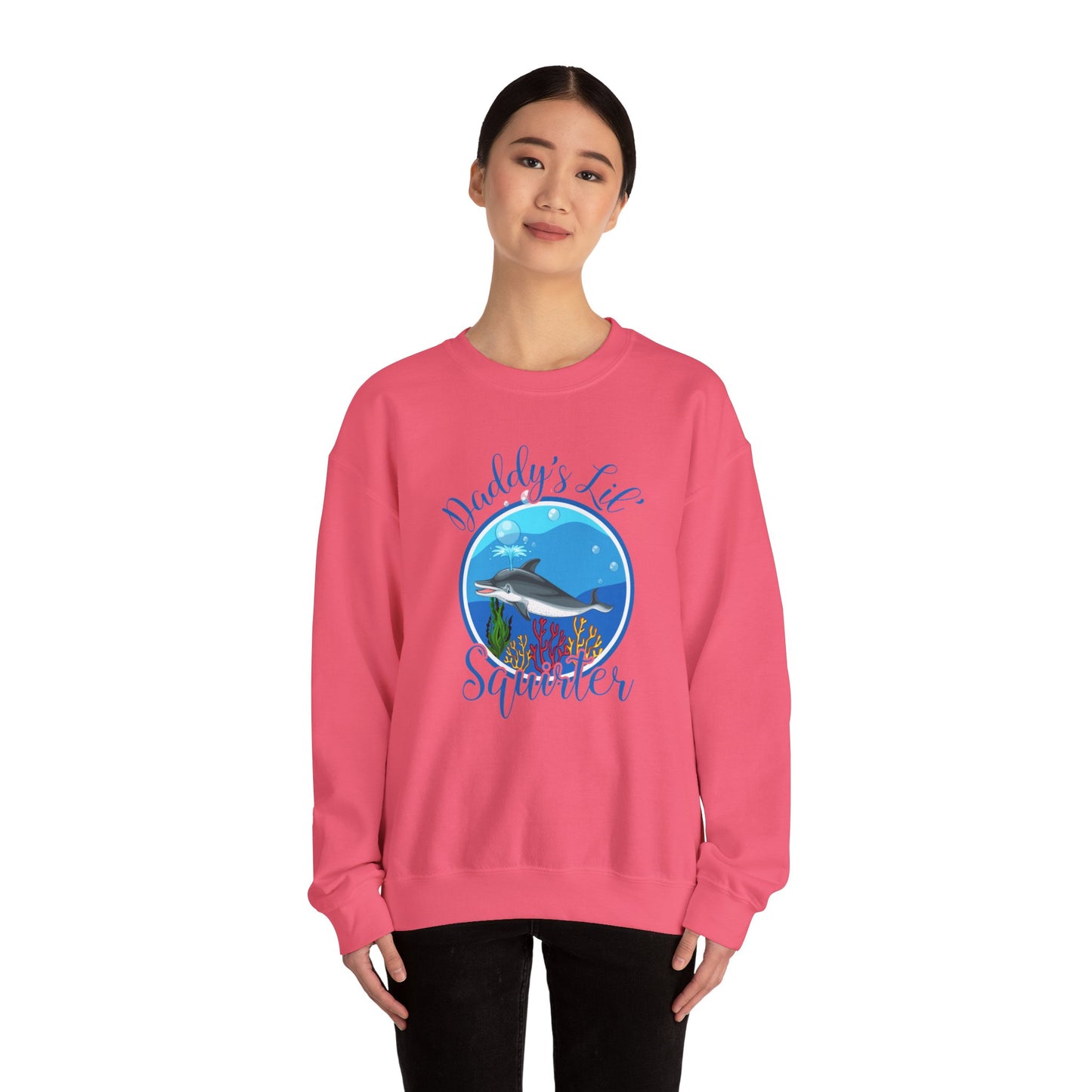 Daddy's Lil' Squirter - Unisex Heavy Blend™ Crewneck Sweatshirt