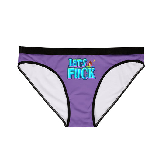 Let's Fuck - Light Purple - Women's Underwear (AOP)
