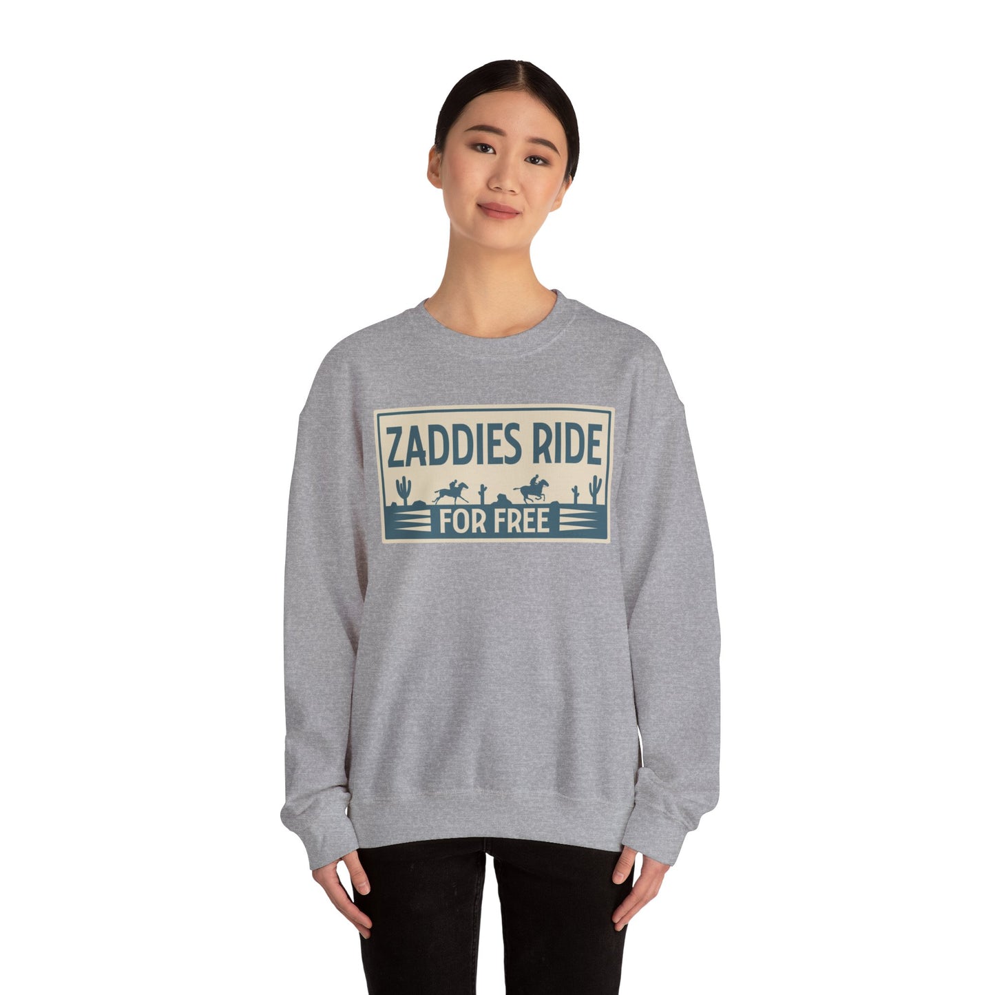 Zaddies Ride For Free - Unisex Heavy Blend™ Crewneck Sweatshirt