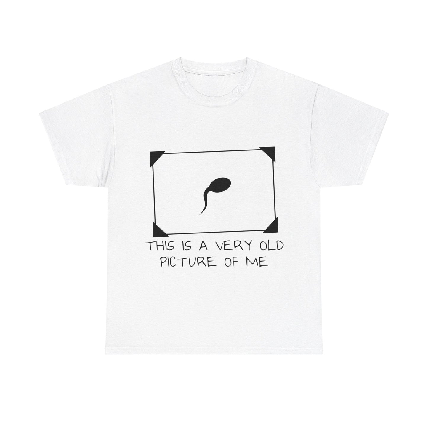 This Is A Very Old Picture Of Me - Funny Unisex Heavy Cotton Tee