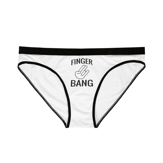Finger Bang - White - Women's Underwear (AOP)