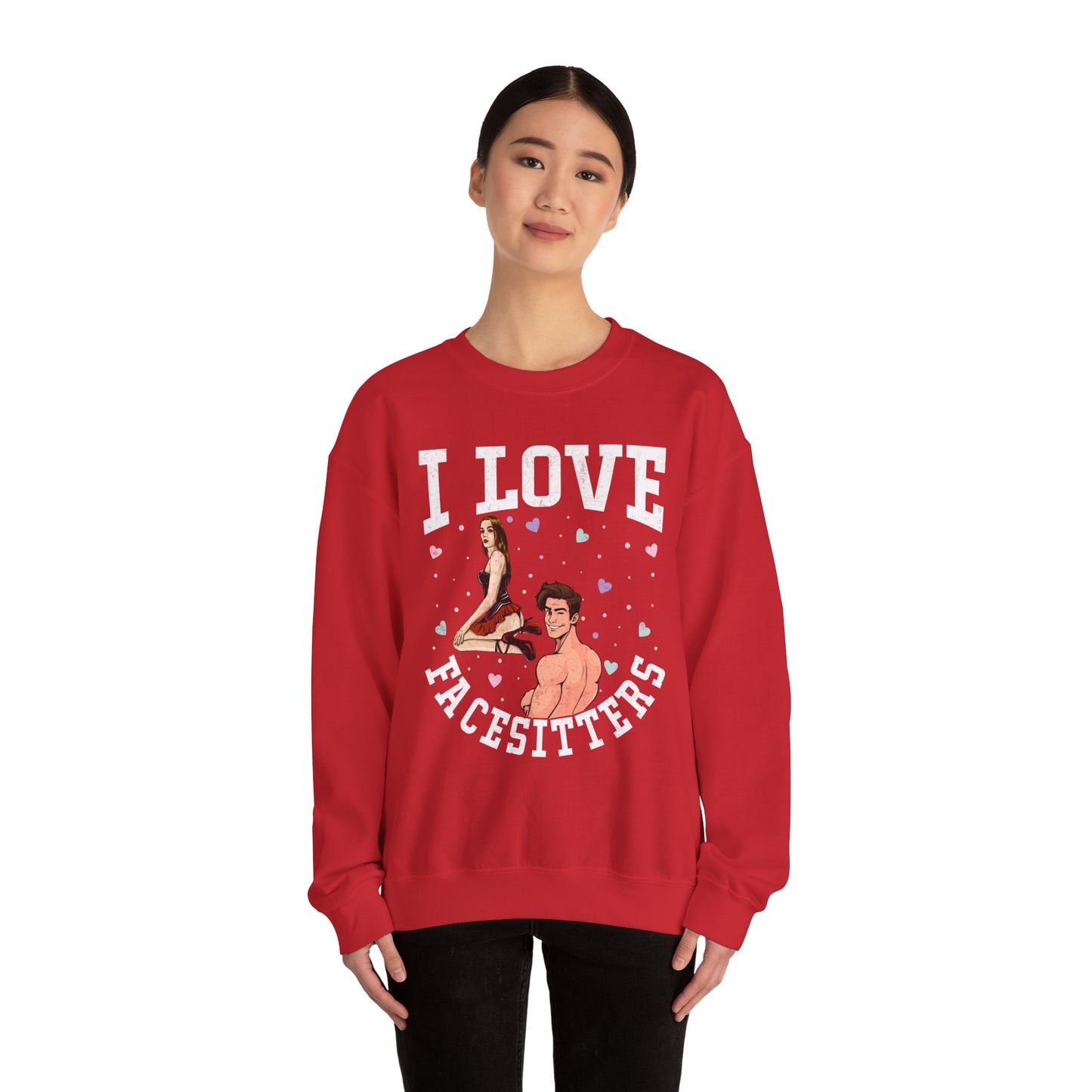 I Love Facesitters - Unisex Heavy Blend™ Crewneck Sweatshirt