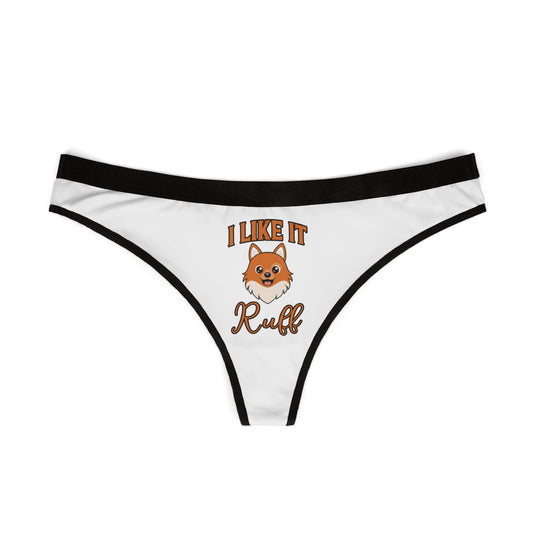 I Like It Ruff - White - Women's Thongs (AOP)