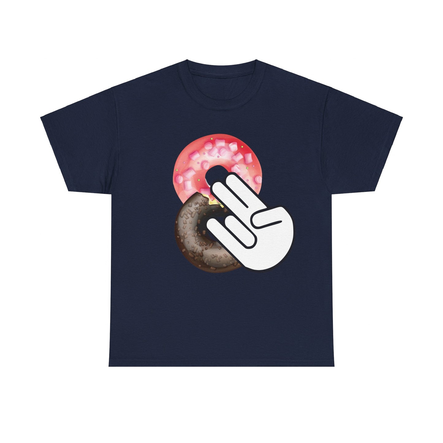 Two In The Pink One In The Stink Doughnuts - Funny Unisex Heavy Cotton Tee