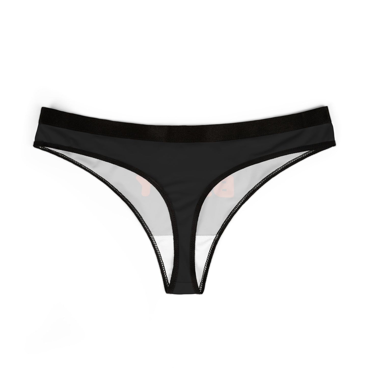 Sugar Baby - Black - Women's Thongs (AOP)