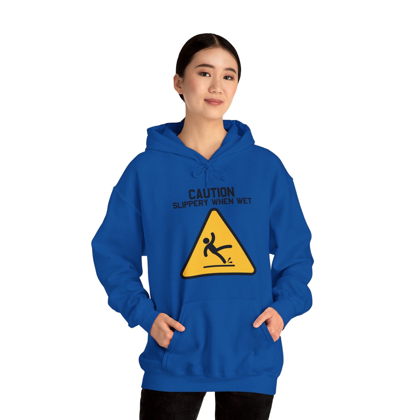 Caution Slippery When Wet - Unisex Heavy Blend Hoodie