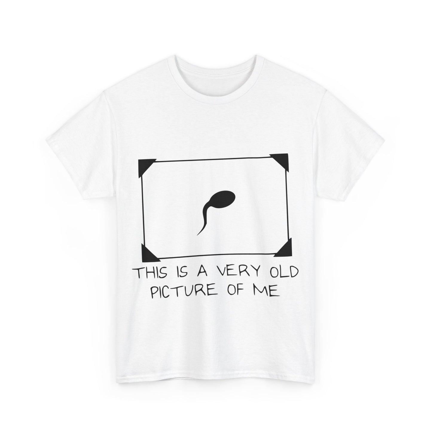 This Is A Very Old Picture Of Me - Funny Unisex Heavy Cotton Tee