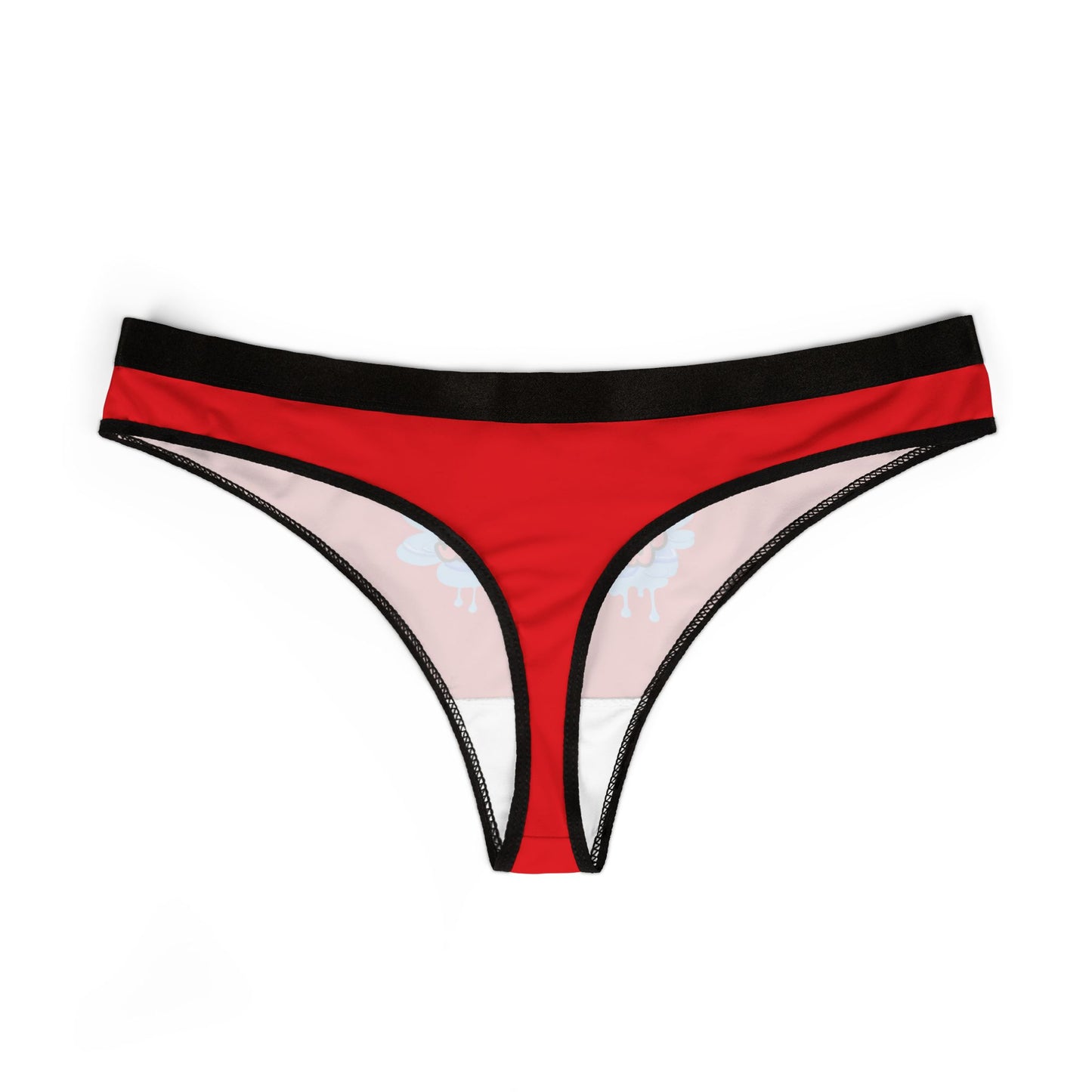 Insert When Wet - Red - Women's Thongs (AOP)