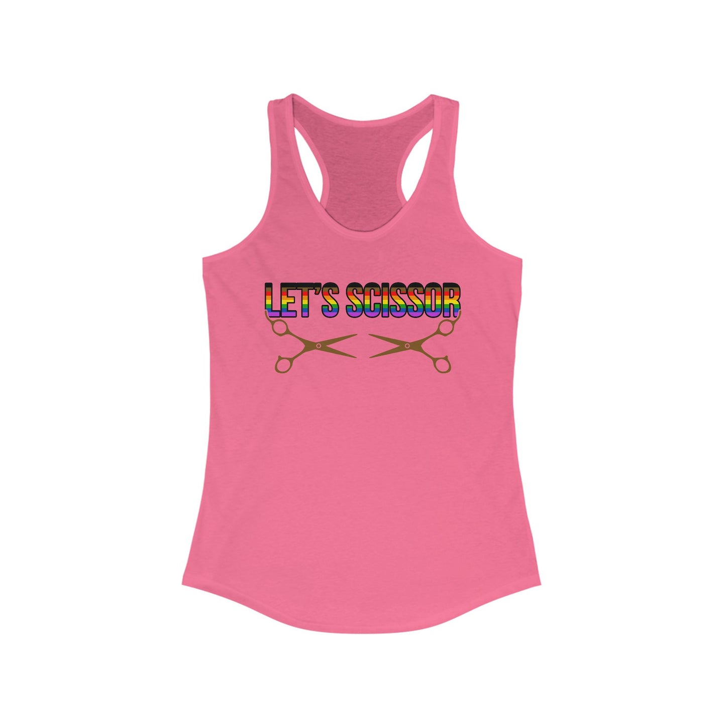 Let's Scissor - Women's Ideal Racerback Tank