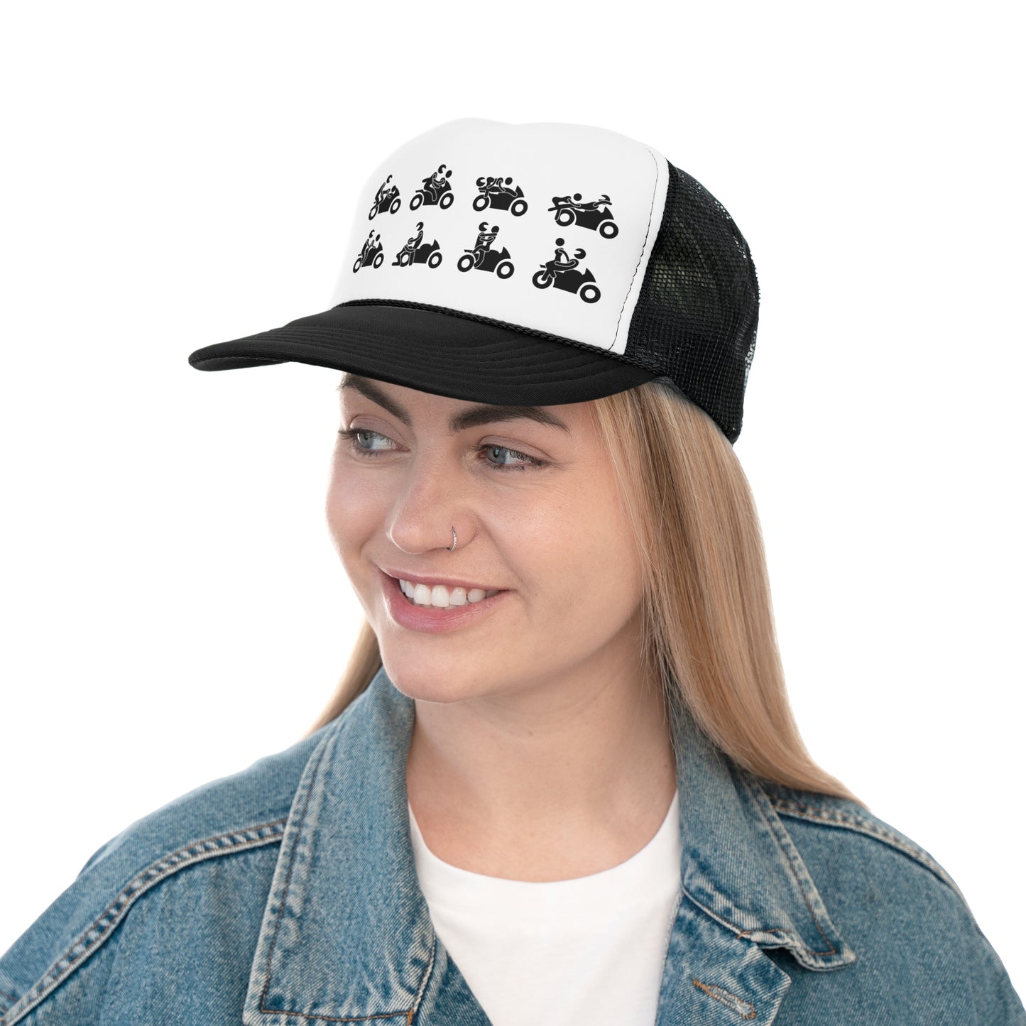 Motorcycle Action - Funny Trucker Caps