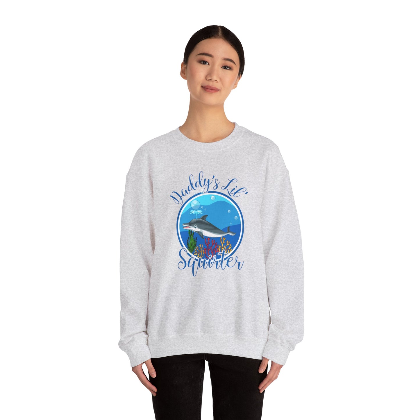 Daddy's Lil' Squirter - Unisex Heavy Blend™ Crewneck Sweatshirt