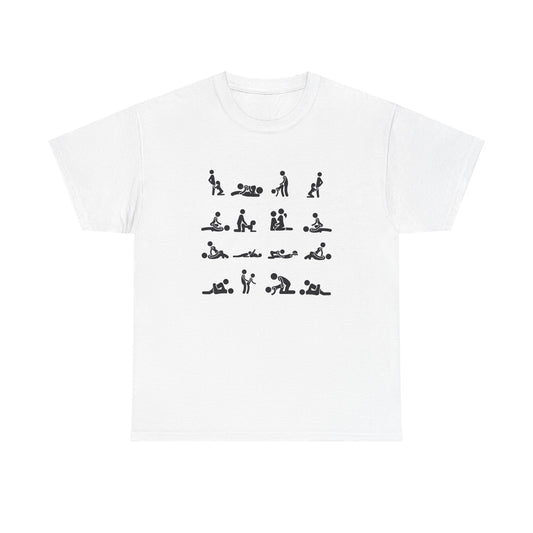 Various Sex Positions - Unisex Heavy Cotton Tee