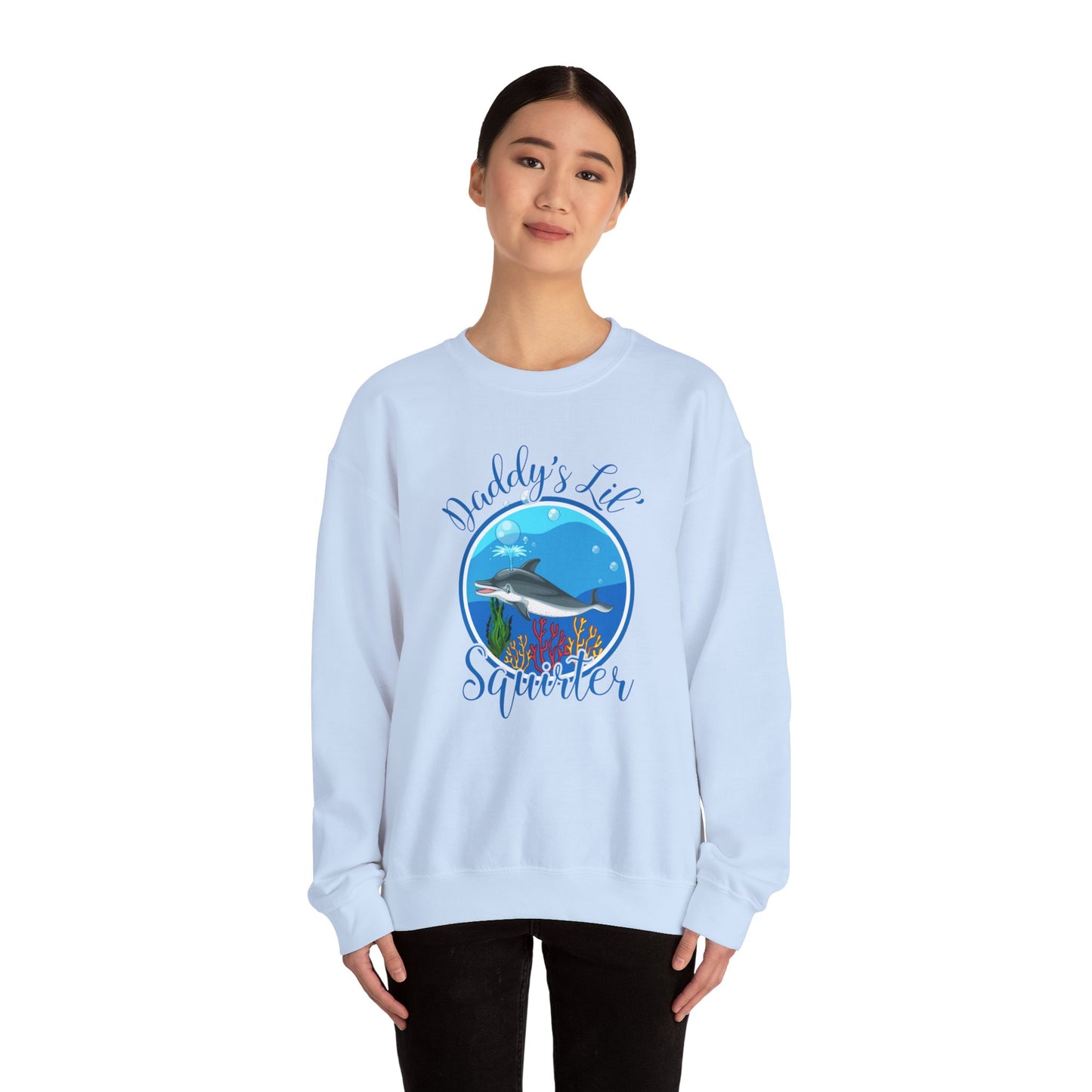 Daddy's Lil' Squirter - Unisex Heavy Blend™ Crewneck Sweatshirt