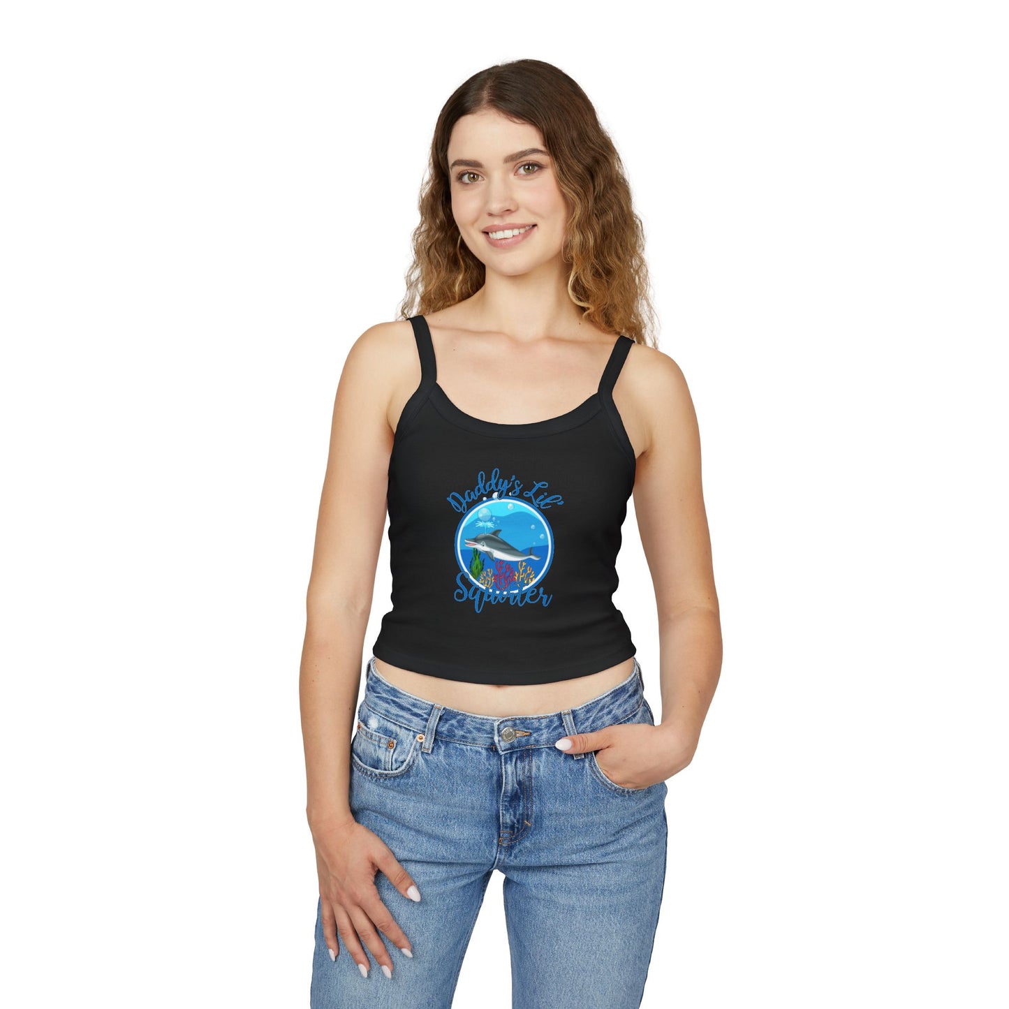 Daddy's Lil' Squirter - Women's Spaghetti Strap Tank Top