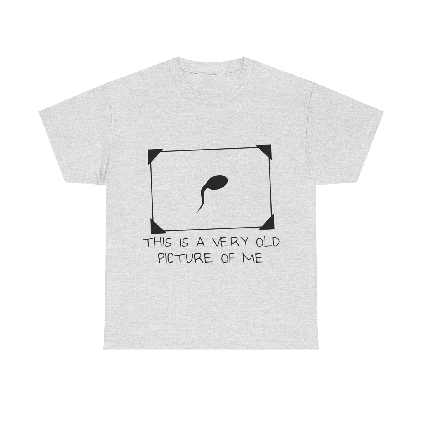 This Is A Very Old Picture Of Me - Funny Unisex Heavy Cotton Tee