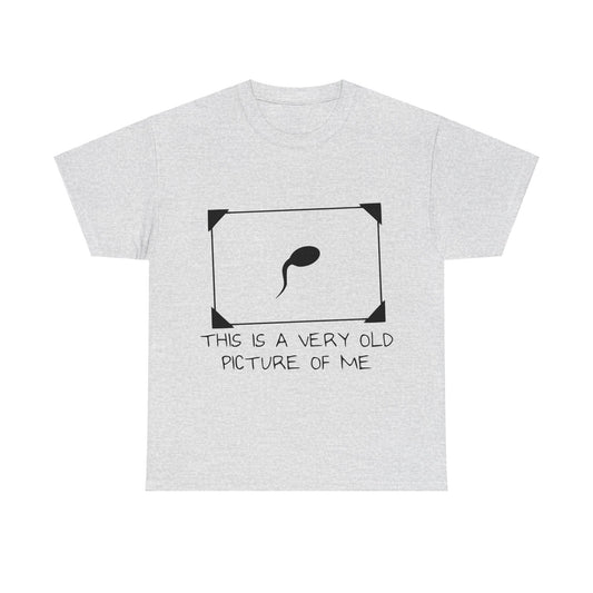 This Is A Very Old Picture Of Me - Funny Unisex Heavy Cotton Tee