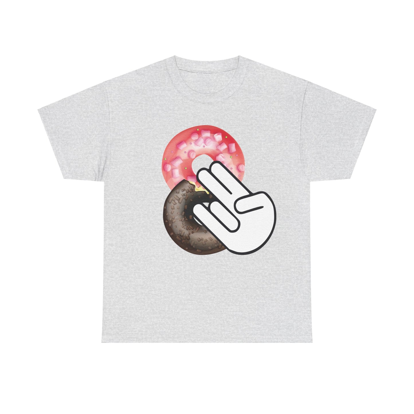 Two In The Pink One In The Stink Doughnuts - Funny Unisex Heavy Cotton Tee