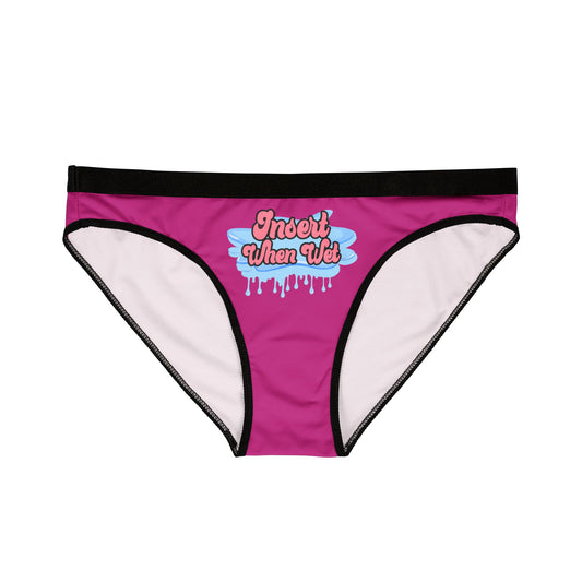 Insert When Wet - Pink - Women's Underwear (AOP)