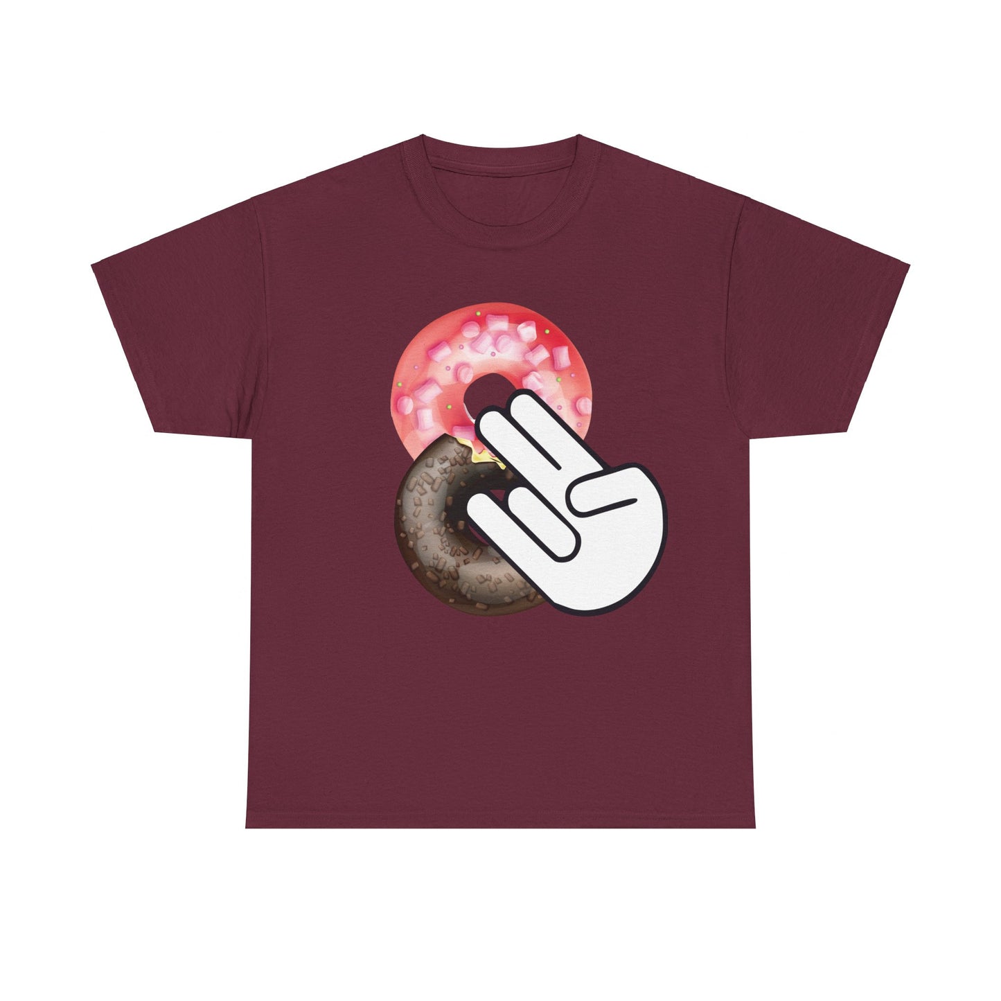 Two In The Pink One In The Stink Doughnuts - Funny Unisex Heavy Cotton Tee