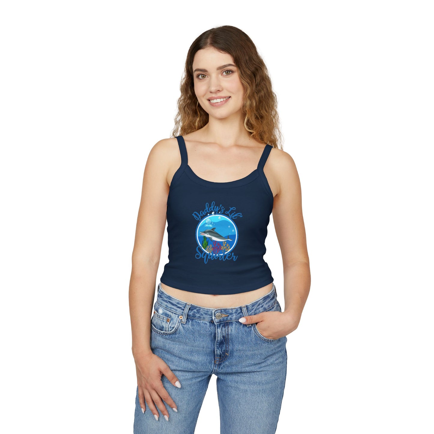 Daddy's Lil' Squirter - Women's Spaghetti Strap Tank Top
