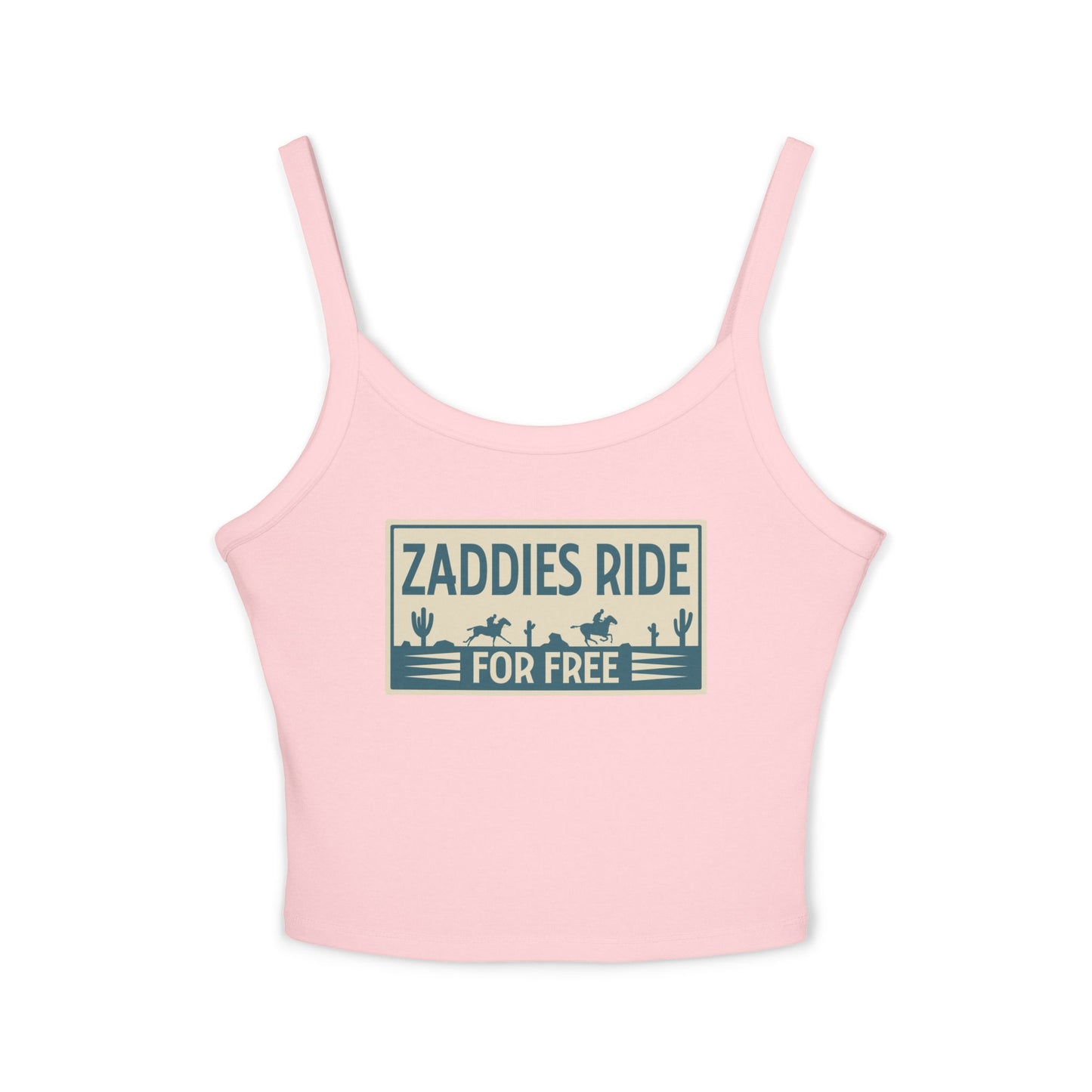 Zaddies Ride For Free - Women's Spaghetti Strap Tank Top