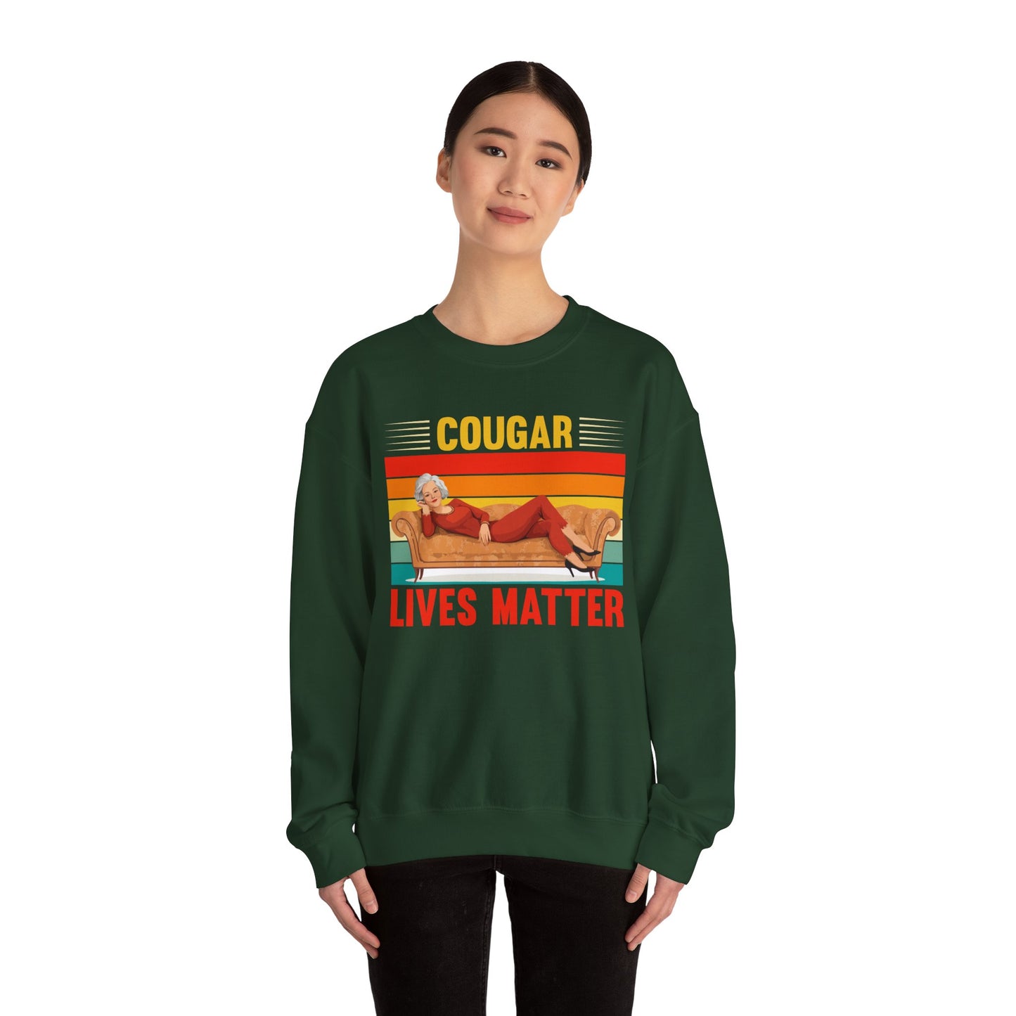 Cougar Lives Matter - Unisex Heavy Blend™ Crewneck Sweatshirt