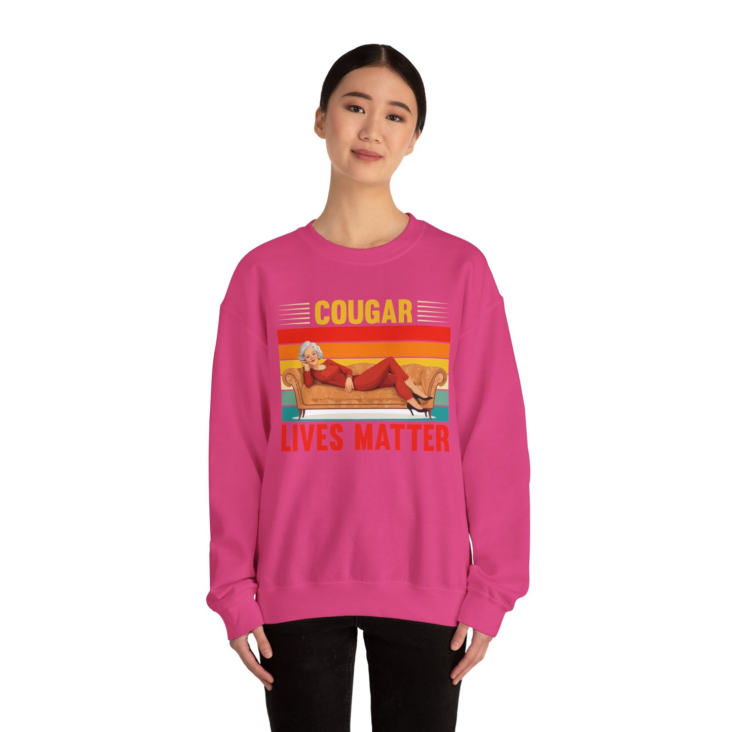 Cougar Lives Matter - Unisex Heavy Blend™ Crewneck Sweatshirt