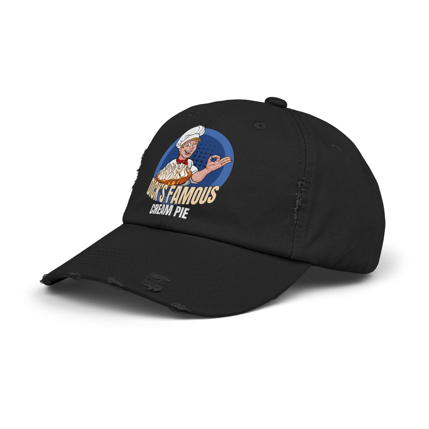 Dick's Famous Cream Pie - Funny Unisex Distressed Cap